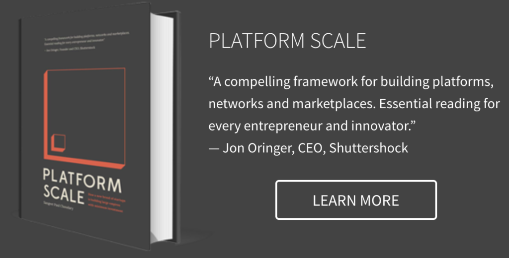 Platform business model book
